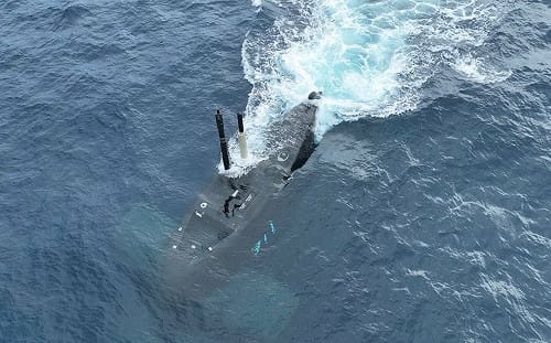 國安會秘書長吳釗燮獨家曝光海鯤艦潛航空拍視角