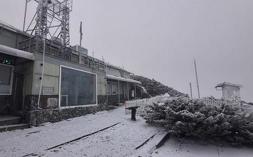 玉山再度降雪！冷氣團發威天氣濕冷 週末強冷空氣接力低溫下探8度