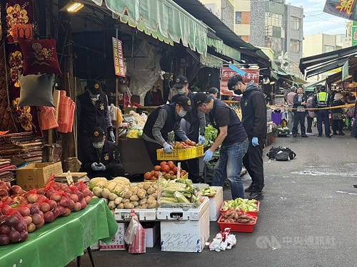 苗栗男市場持刀連砍員警頭部　遭警開槍送醫不治