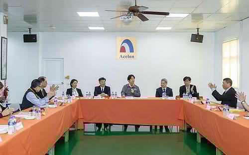 傾聽紡織業需求 賴清德：台灣關稅拉平日韓進入公平賽道