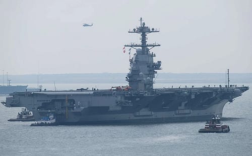 美軍新一代超級航艦「甘迺迪號」建造海試完成  明年3月交艦露曙光