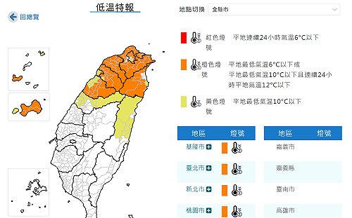 寒流急凍入夜轉冷！12縣市低溫特報　北台灣下探8度、山區有降雪機率