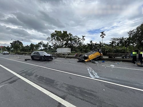 台9線花蓮志學段追撞事故3傷　疑疲勞駕駛釀禍