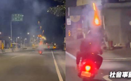 屏東騎士違規還化身「移動砲塔」！警依社維法究辦