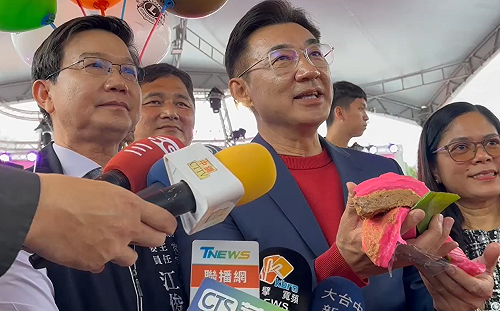 (影)出席新丁粄節被問選舉 江啟臣：再給黨主席一點時間