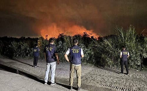屏東九如堤防大火 市內飄黑雪！3男點火圍捕山豬釀禍被送辦