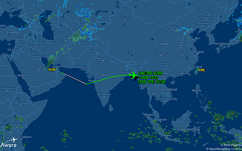 可以回家了！美伊開戰後首班「杜拜返台航班」起飛 下午4時抵台　 