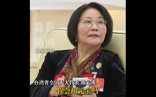 (影) 人大「台灣代表」稱台胞住「資訊繭房」! 原來竟是「他」妻子 台網友笑著反轟