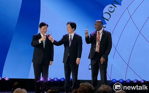 笑稱林佳龍「為國增重」！賴清德：面對威權擴張盼朝野團結合作