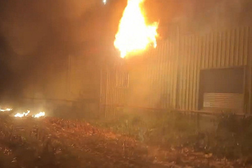 台南將軍工廠火災　冒大量火煙幸未釀傷亡