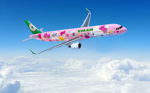 萌翻旅客！長榮航空Hello Kitty彩繪「粉萌機」4/30高雄登場