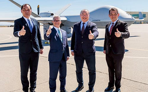 MQ-9B無人機首批2架交機！國防部：分年到位 強化空中偵蒐戰力