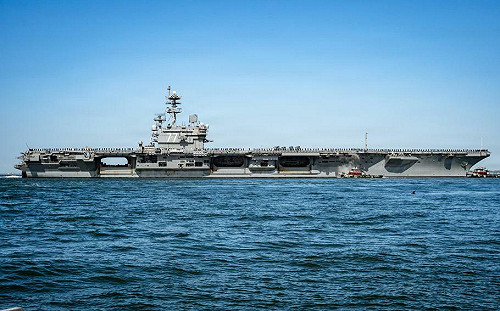 布希號「出發了」！可能加入「史詩憤怒」 3航艦＋2兩棲攻擊艦規模2003年以來之最