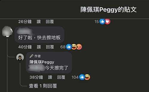 柯文哲談她跪著擦地哽咽！發文遭酸「快去擦地板」　陳佩琪回：今天擦完了 