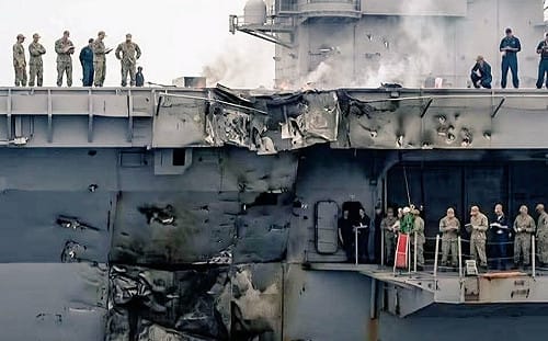 伊朗宣稱成功打擊、逼退美軍「林肯號」航母 影片遭踢爆AI偽造