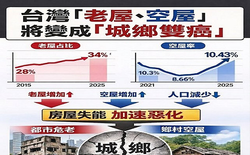 全台「老屋空屋」將形成「城鄉雙癌」？李同榮提「五大政策解方」