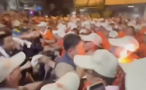 大甲媽遶境彰化爆衝突 警員掛彩倒地   律師批：踐踏執法威信、政府應掃黑 