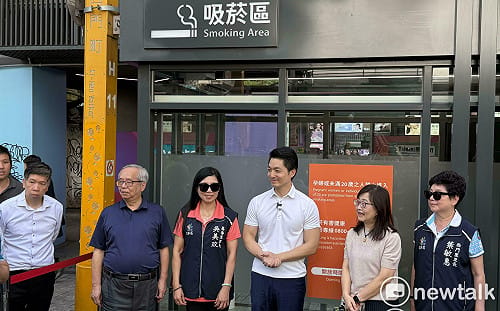 全台首座負壓式吸菸區啟用　蔣萬安盼中央一起努力：願分享經驗 