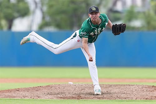 亞運棒球培訓藍白賽首戰　雷皓博飆全場最速154公里