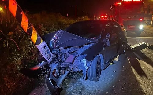 花蓮光復死亡車禍！4旬男開車自撞電桿「車體變形」魂斷台9線
