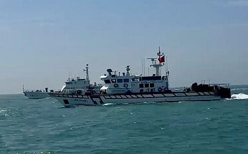 中國海警宣稱執法連日侵擾金門  仍遭海巡強勢監控驅離