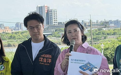 沈伯洋變電所會勘蔣萬安喊「做實事」  吳思瑤：做實事的是台電 