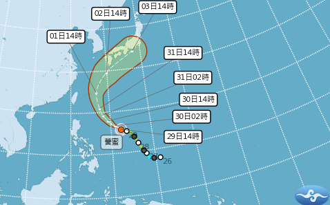梅雨鋒面快閃！薔蜜颱風週末轉中颱 未來一週降雨趨勢一圖看