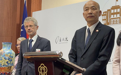 中國強烈譴責韋德齊訪台  韓國瑜：抱歉、造成議長外交困擾 