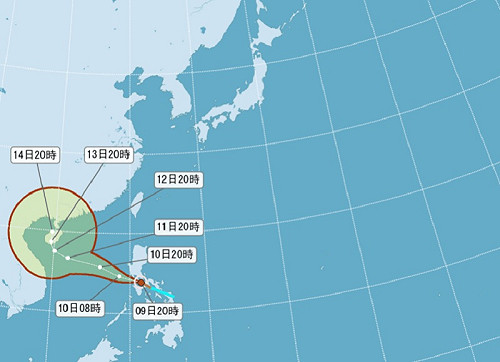 輕颱海葵今晚生成 周日起連3天有雨