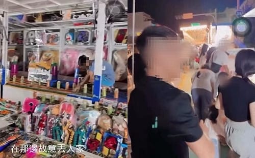 羞辱人？墾丁大街套圈圈故意砸員工 PO網炫耀引公憤！