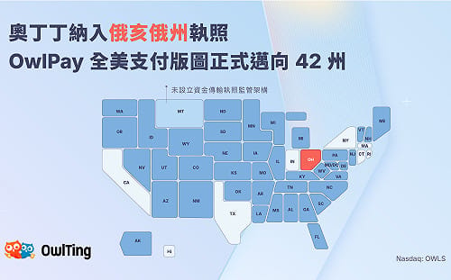 奧丁丁再下一州！取得俄亥俄州資金傳輸執照 全美服務版圖擴大至 42 州