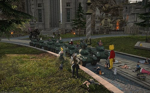 中共管不到！FF14台服玩家扮「維尼擋坦克大軍」紀念六四