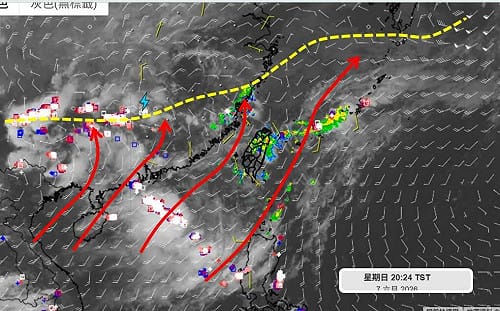 「梅雨鋒面加西南氣流」將報到！氣象專家示警：中南部山區雨量驚人