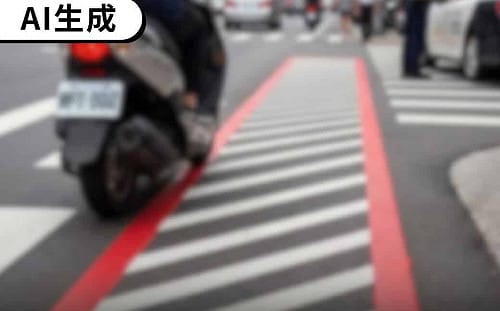 壓到「紅白結界」要罰3.6萬？事實查核中心：引導用槽化線最高罰1800！