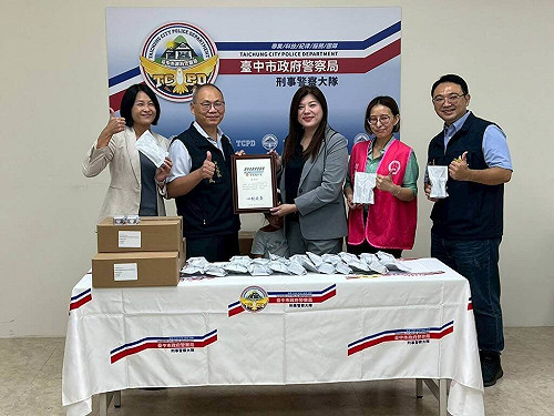 台中警9天查獲108件毒駕 民團捐快篩試劑