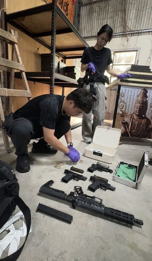 台南警新化及安南區起出6把長短槍　拘提2人送辦