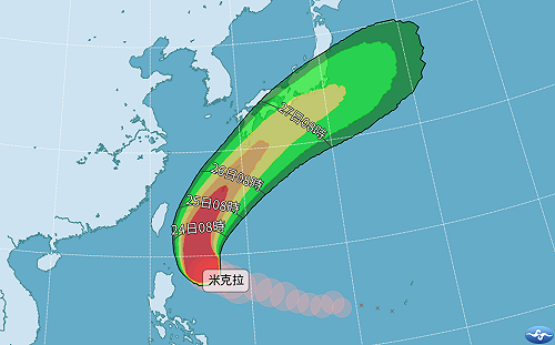 結構變形！強颱米克拉將北轉 明起外圍環流靠近全台防暴雨