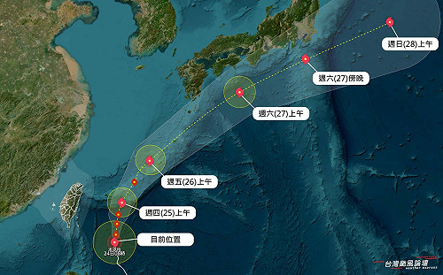 真正的雨彈在後面！中颱米克拉北上引進強西南風 全台暴雨連炸3天