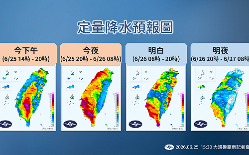 米克拉颱風炸雨！屏東日降雨量破603毫米 未來一週天氣一圖看