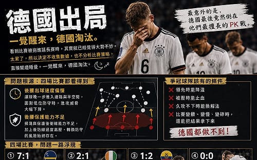 世足》7：1大勝只是幻象？德國PK戰爆冷遭淘汰 球評：所有問題一次引爆