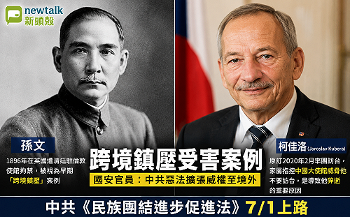 中國惡法登場！國安官員揭六大跨境鎮壓手段　孫文、捷克前議長都是受害者
