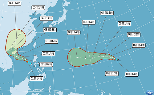 準颱風「巴威、梅莎」將生成！強度、預測路徑一次看