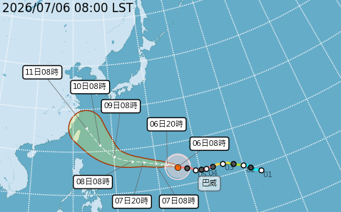 8縣市颱風假機率破5成? 強颱巴威恐登頂今年風王：「這縣市」62%全台最高