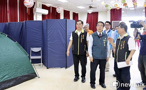 巴威颱風逼近  黃偉哲視察防颱整備  強化防災應變守護市民安全