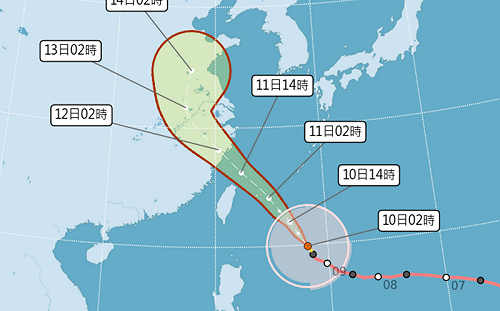 巴威颱風強度減弱！專家估侵台仍是「龐然大物」今晚風雨明顯增強