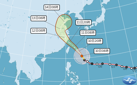 巴威颱風明晨觸陸！全台19縣市達停班課標準 風雨預報一圖看