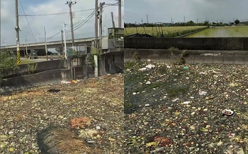 西螺大排驚見大量廚餘、垃圾！網怒轟：大排溝不是廚餘桶