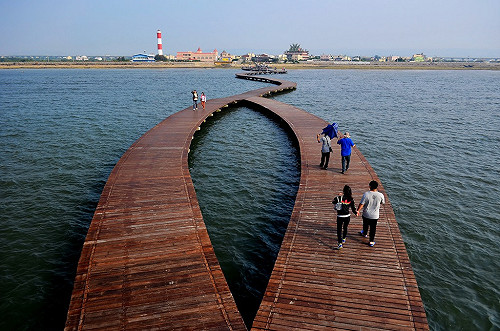 高美濕地木棧道養護順利  11/25提前開放