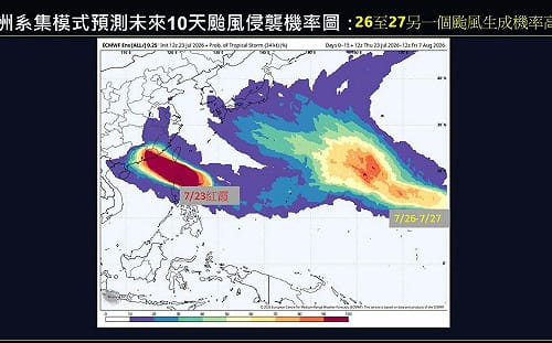 (影)不只紅霞！第13號颱風「白海豚」週末接力生成 對台影響曝光