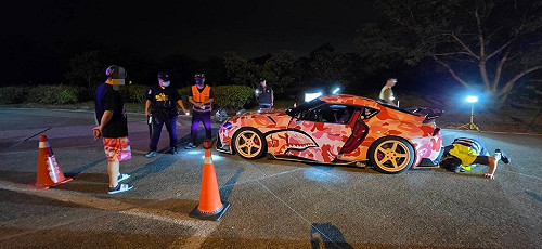 中部國道服務區車聚亂象　警週六夜舉發44件違規